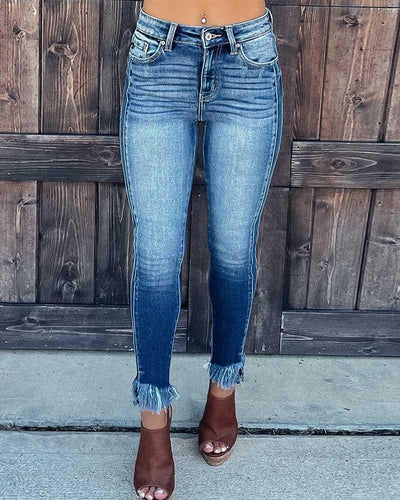 Melarey High Rise Distressed Skinny Jeans - Melarey Boutique