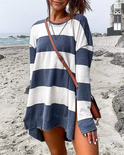 Melarey Striped Long Sleeve Pullover (3 Colors) - Melarey Boutique