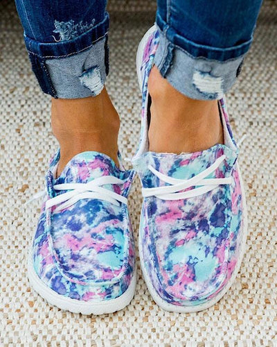 Melarey Tie Dye Slip On Sneakers - Melarey Boutique