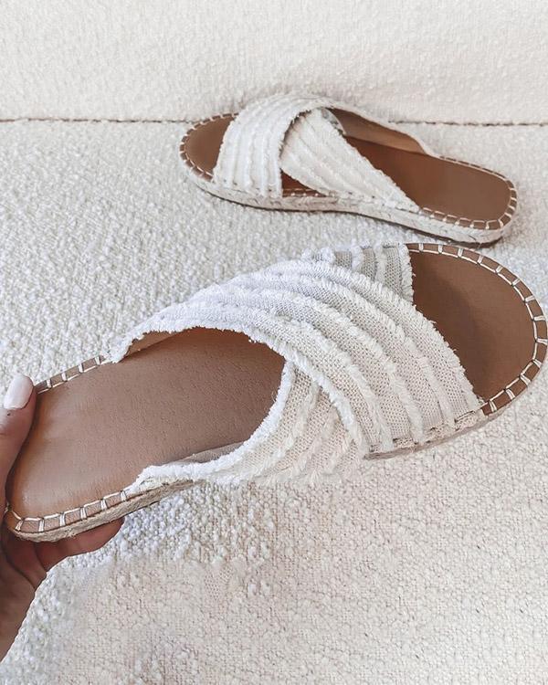 Melarey Cleo Espadrille Slides(3 Colors) - Melarey Boutique