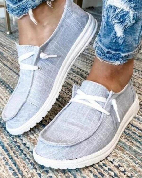 Melarey Lace-up Slip On Sneakers (5 Colors) - Melarey Boutique